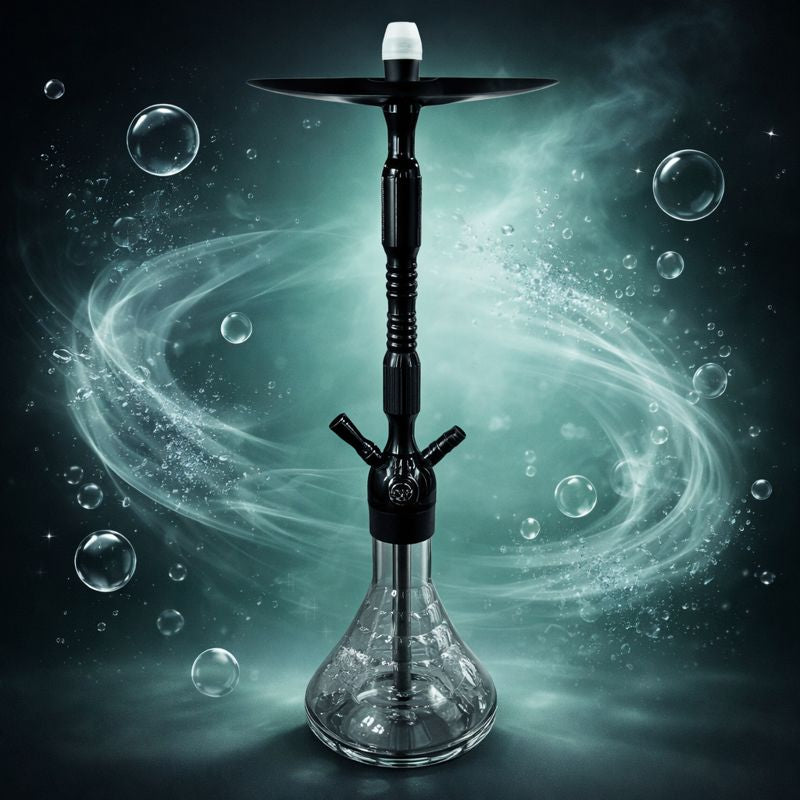 ALUMINIUM HOOKAH - BLACK