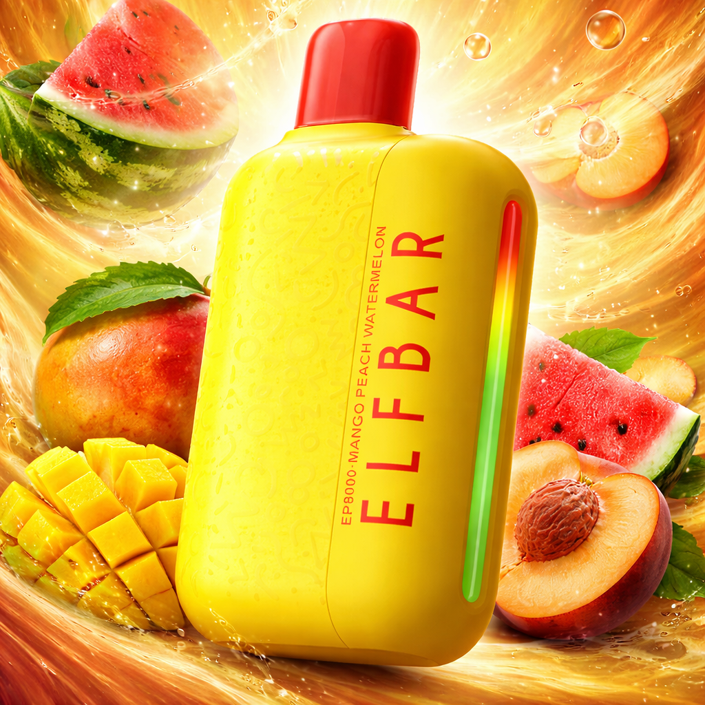ELFBAR 8000 DISPOSSABLE MANGO PEACH WATERMELON
