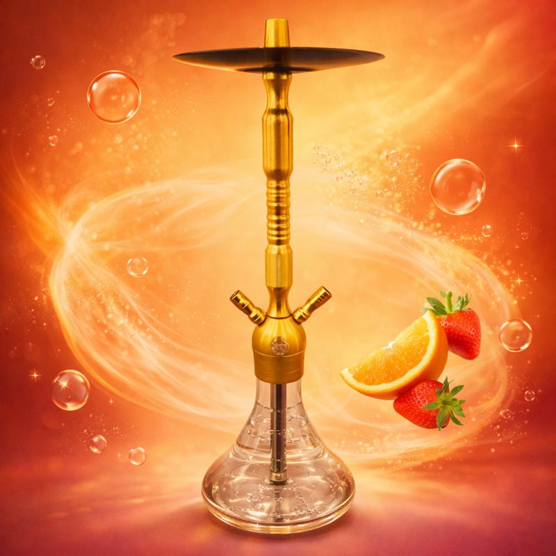 ALUMINIUM HOOKAH - GOLD