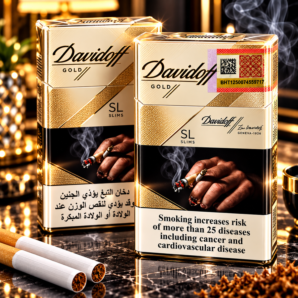DAVIDOFF SLIM GOLD