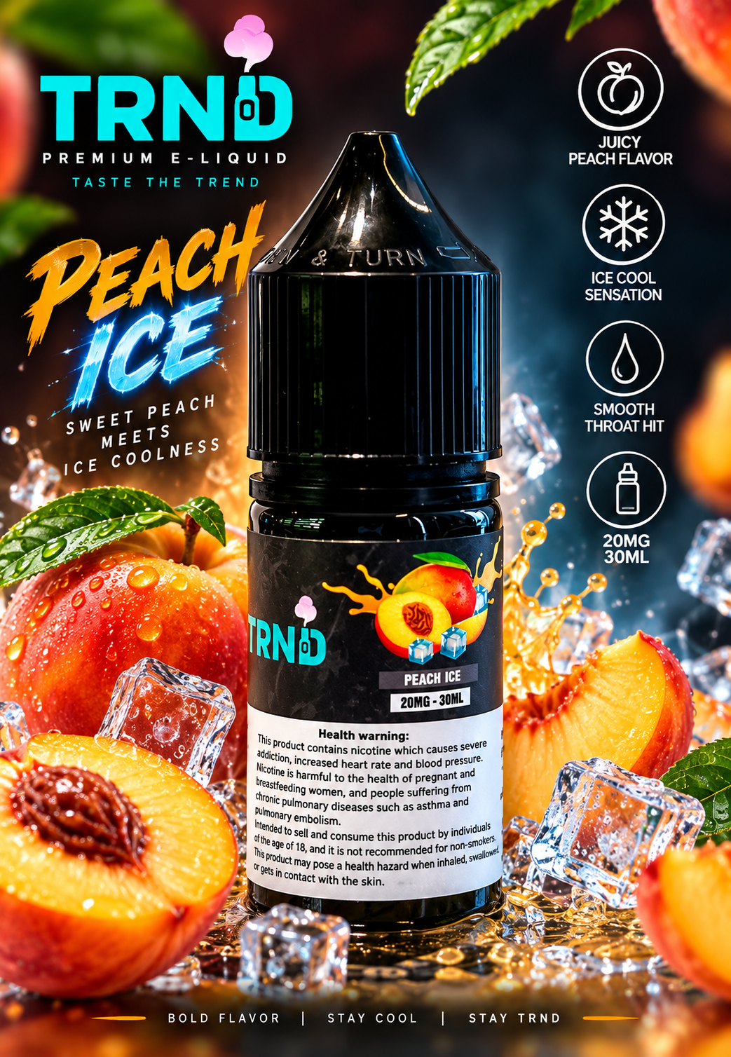 TRND JUICE 20MG PEACH ICE