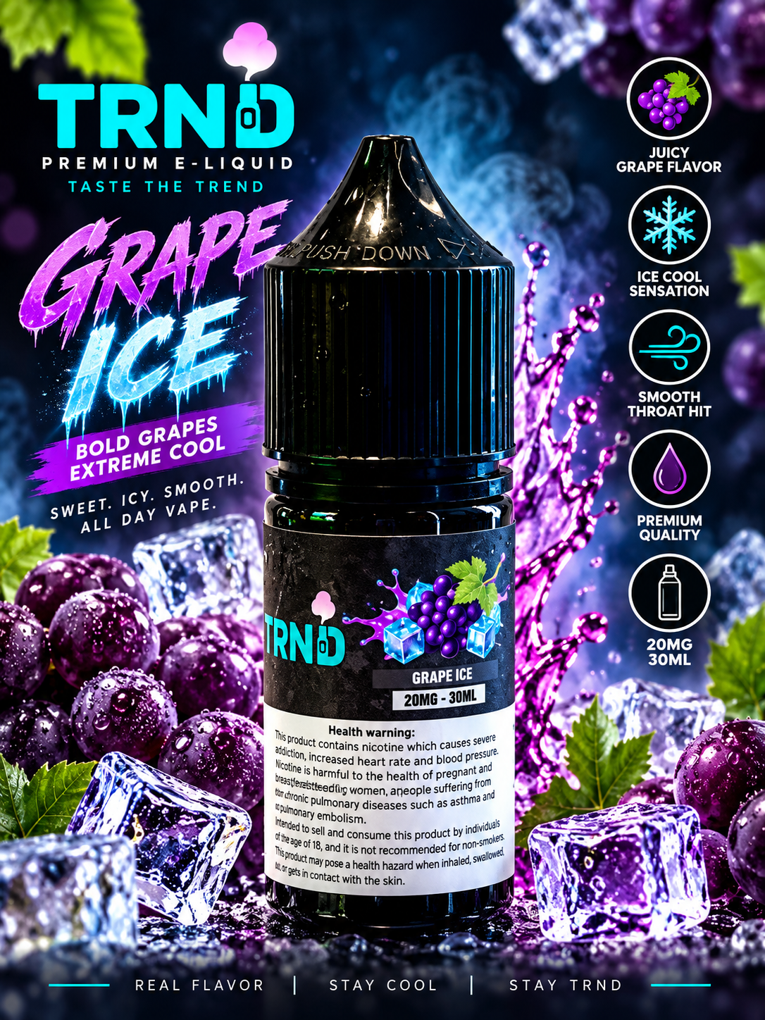 TRND JUICE 20MG GRAPE ICE