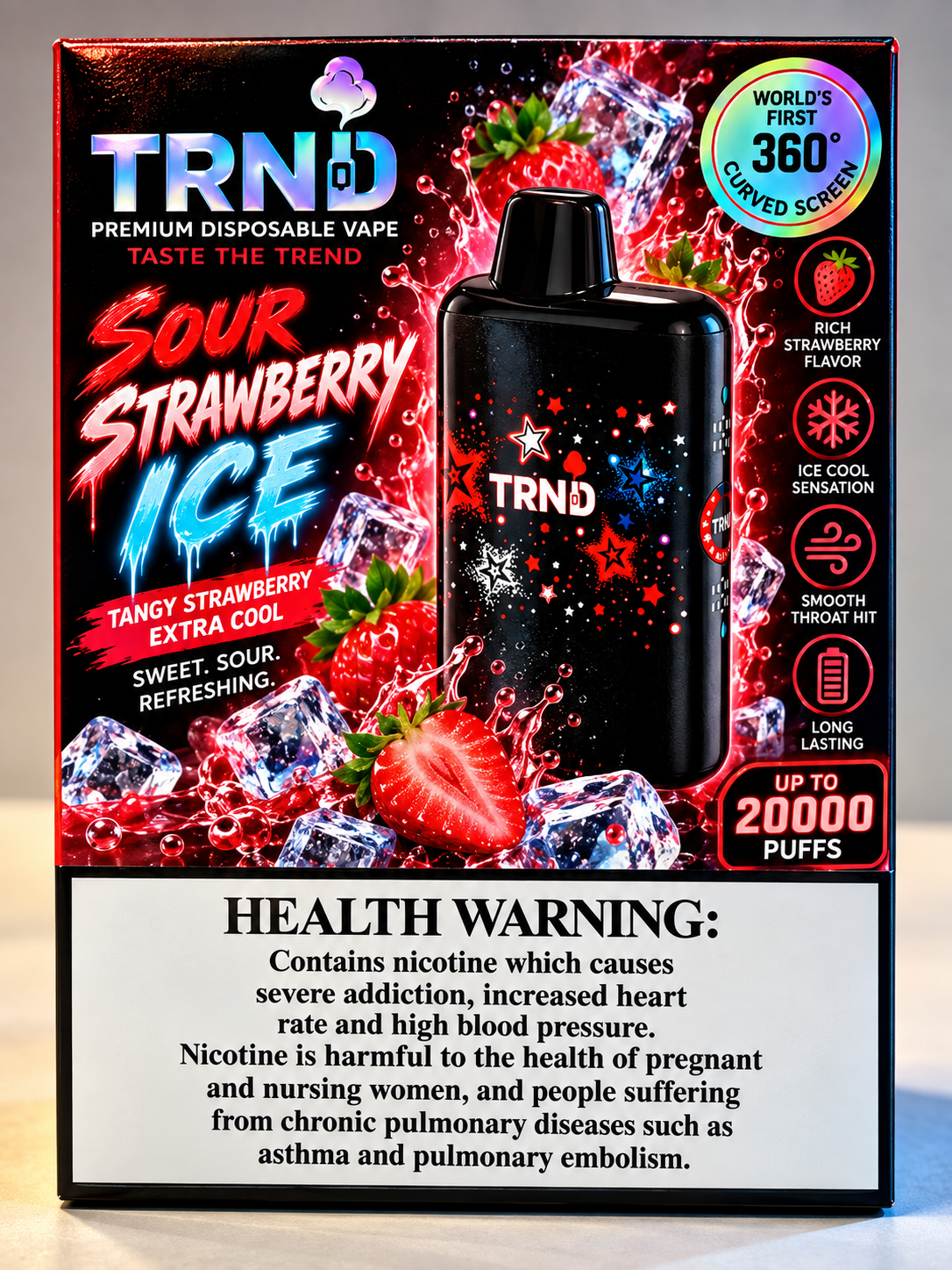 TRND 20000-SOUR STRAWBERRY ICE
