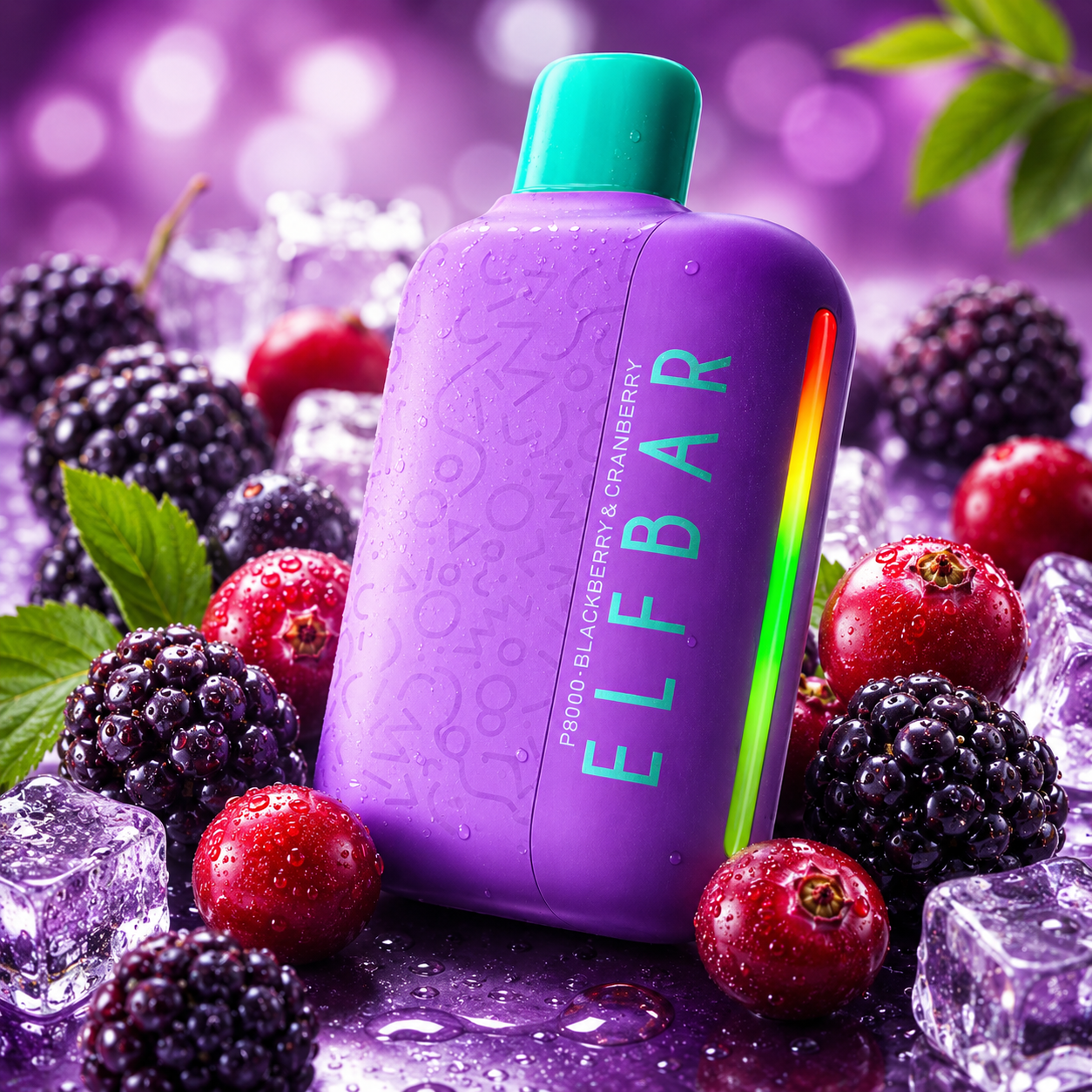 ELFBAR 8000 DISPOSSABLE BLACKBERRY CRANBERRY