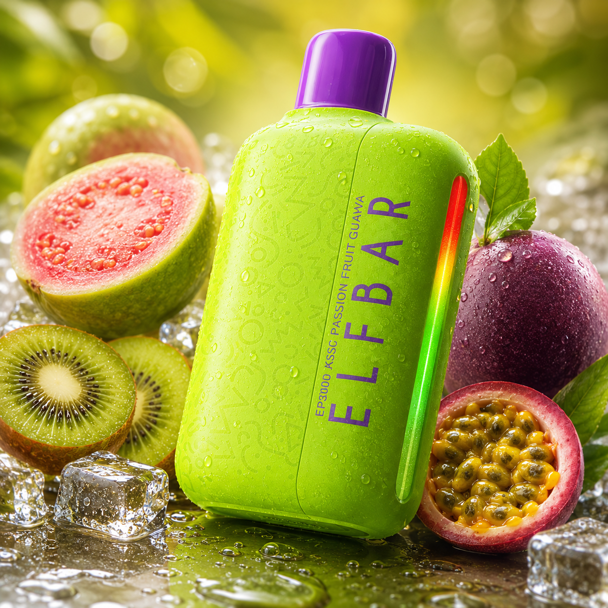 ELFBAR 8000 DISPOSSABLE KIWI PASSION FRUIT GUAVA