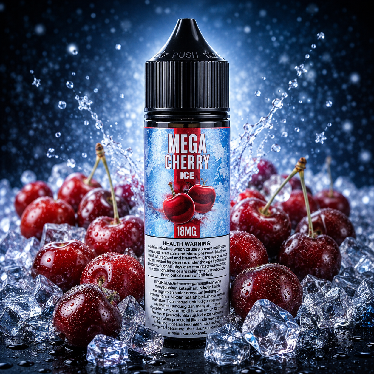 MEGA E-LIQUID - CHERRY ICE