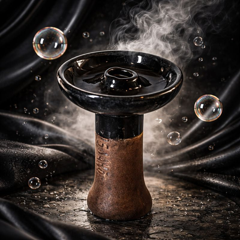 SHISHA HEAD CERAMIC - BLACK MARBLE