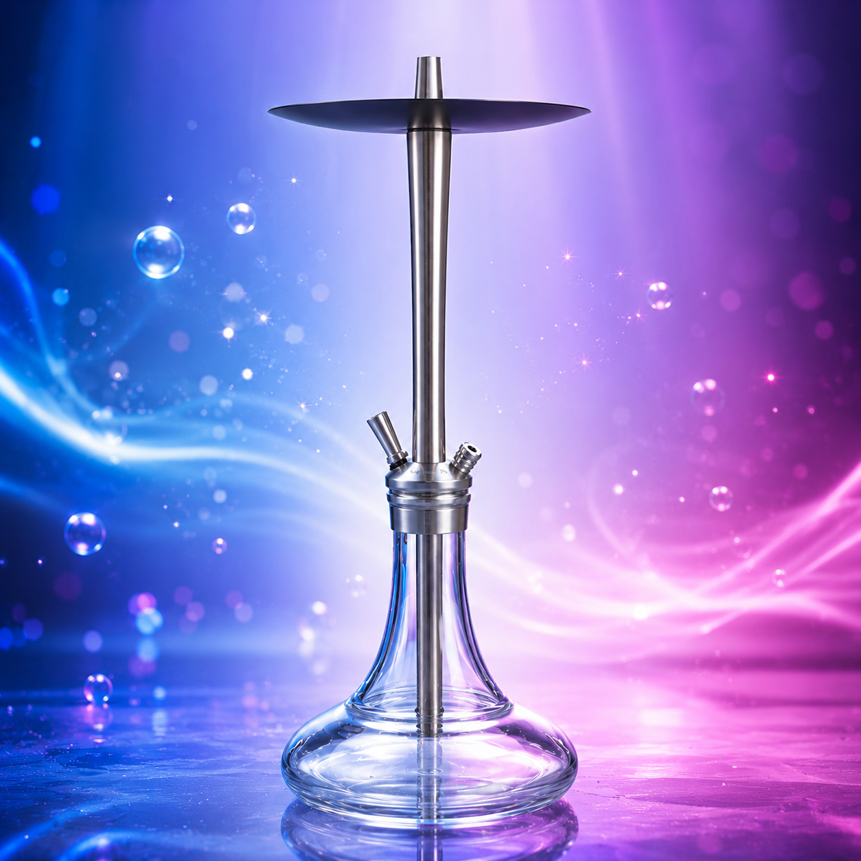STAINLESS STEEL HOOKAH - SILVER