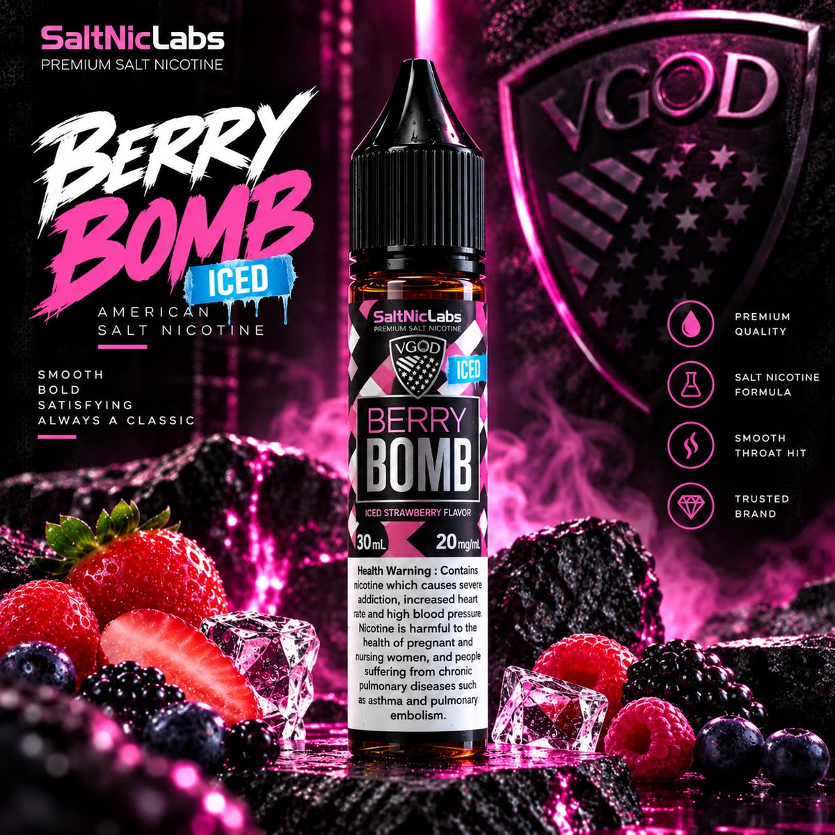 VGOD BERRY BOMB ICED 20 MG