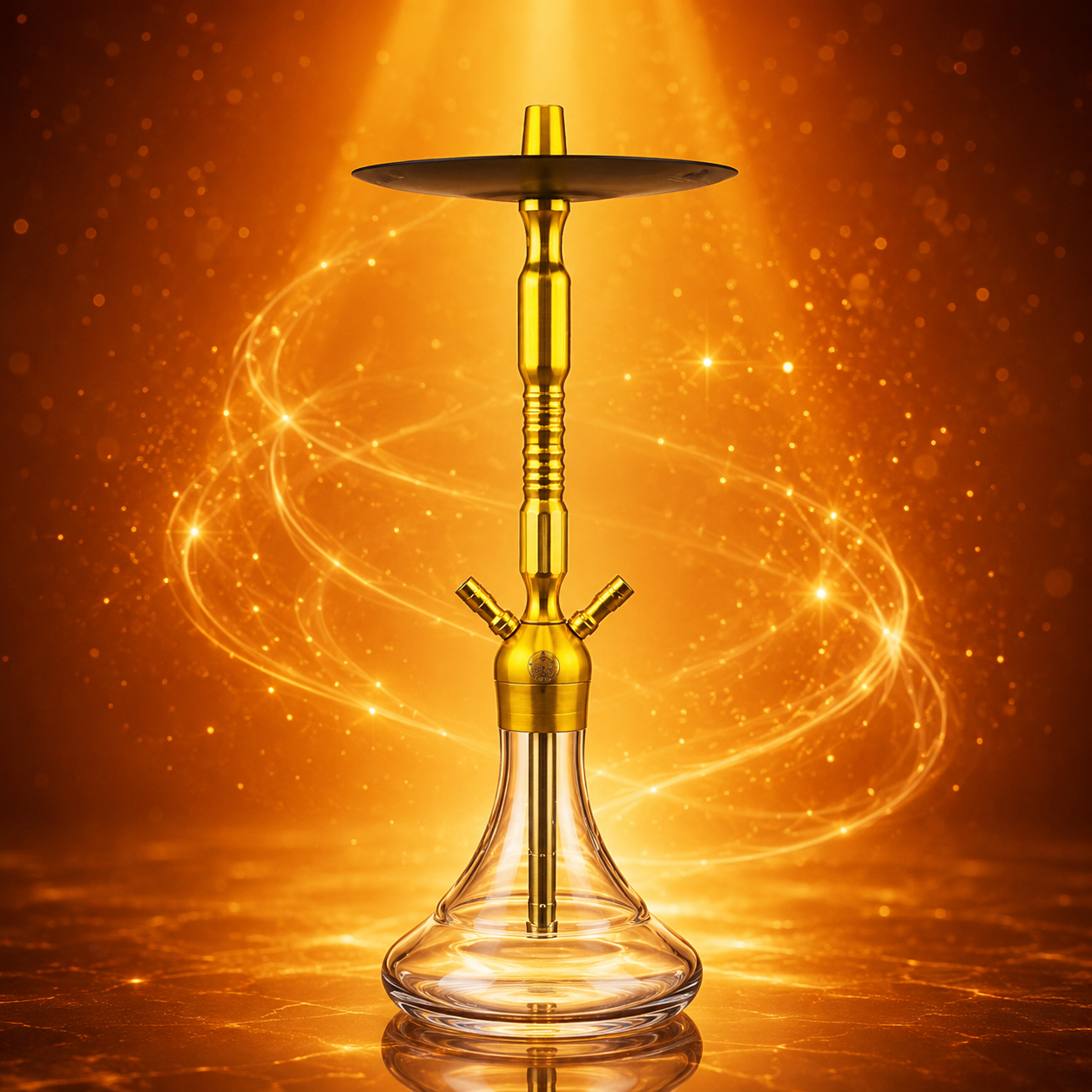 ALUMINIUM HOOKAH - GOLD