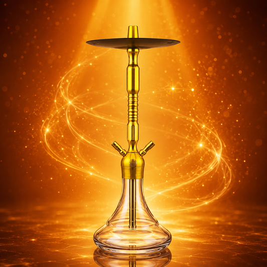 ALUMINIUM HOOKAH - GOLD