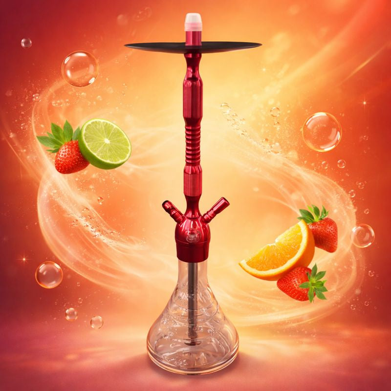 ALUMINIUM HOOKAH - RED