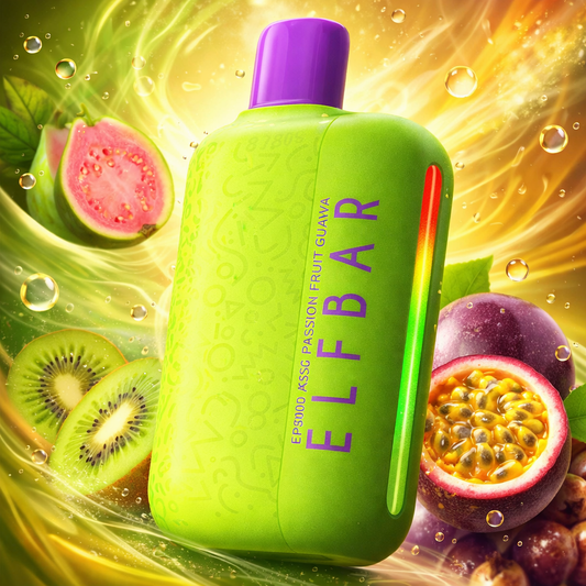 ELFBAR 8000 DISPOSSABLE KIWI PASSION FRUIT GUAVA