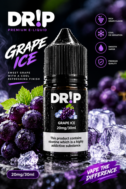 DRIP E-LIQUID  - GRAPE ICE