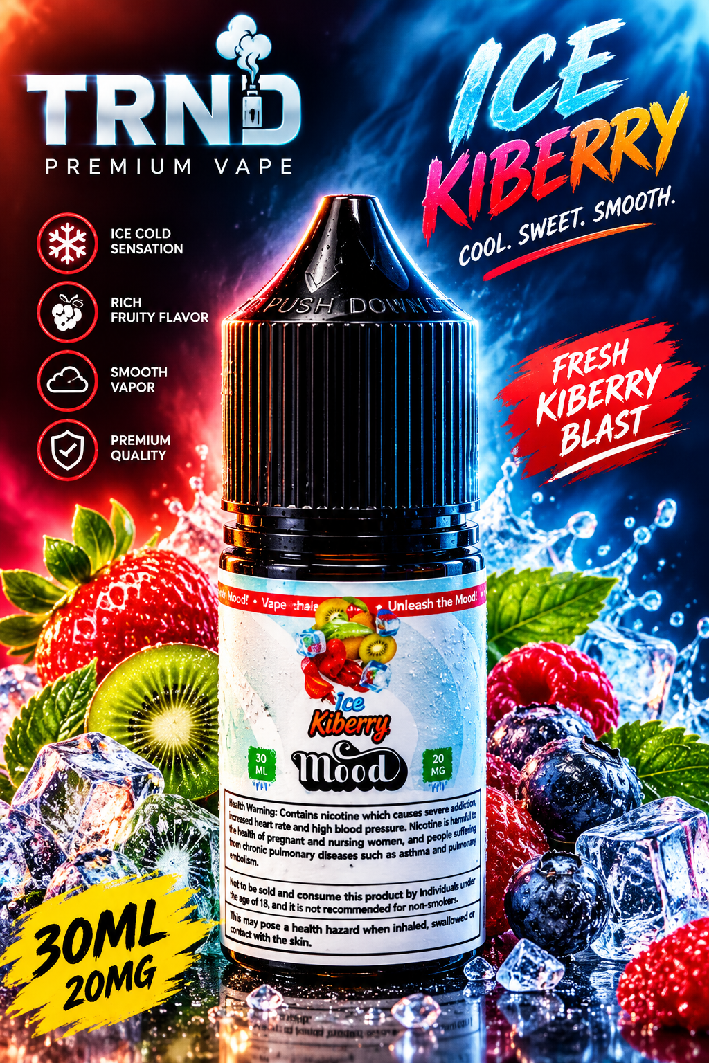 MOOD JUICE 20MG KIBERRY ICE