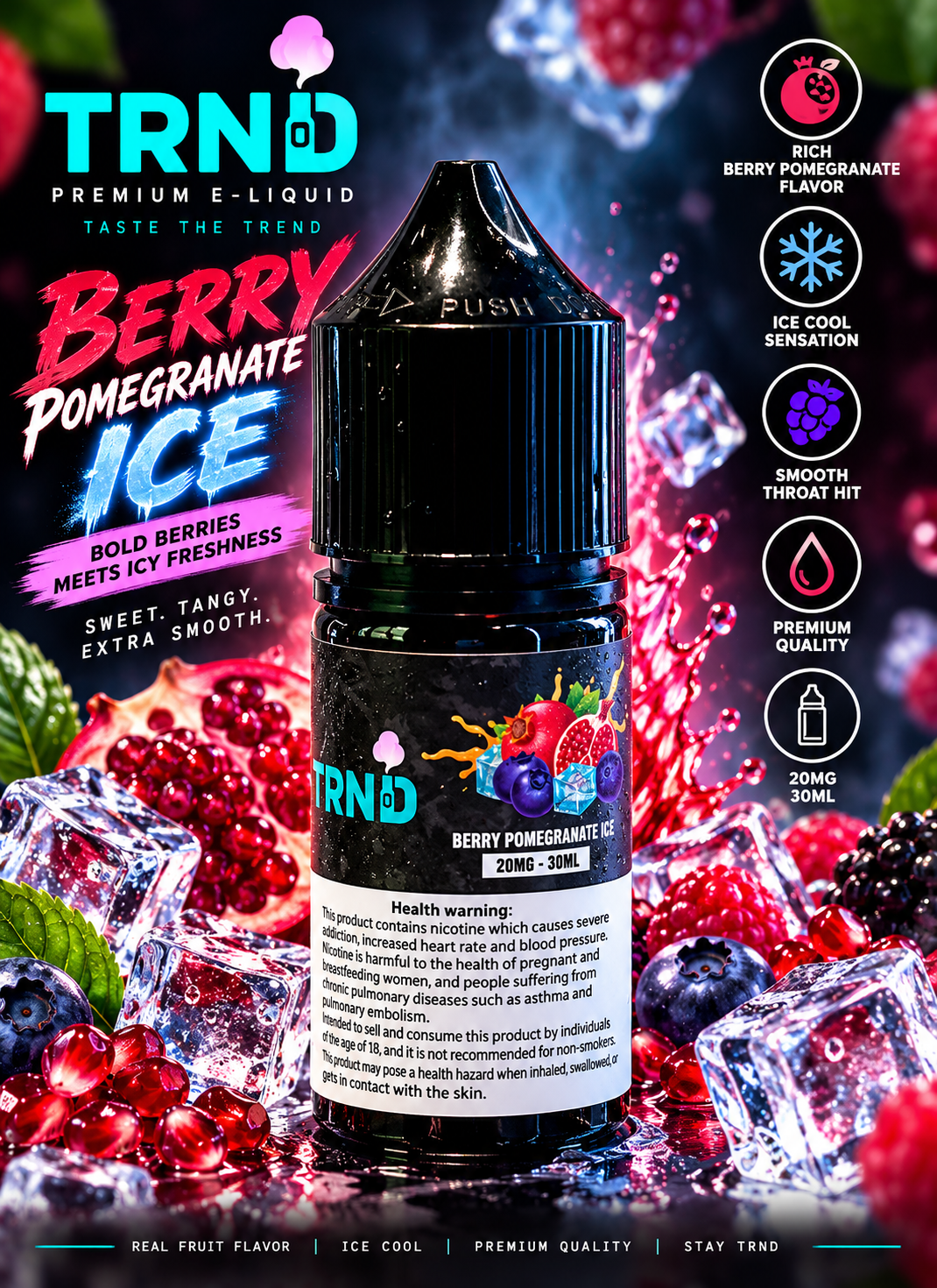 TRND JUICE 20MG BERRY POMEGRANATE ICE