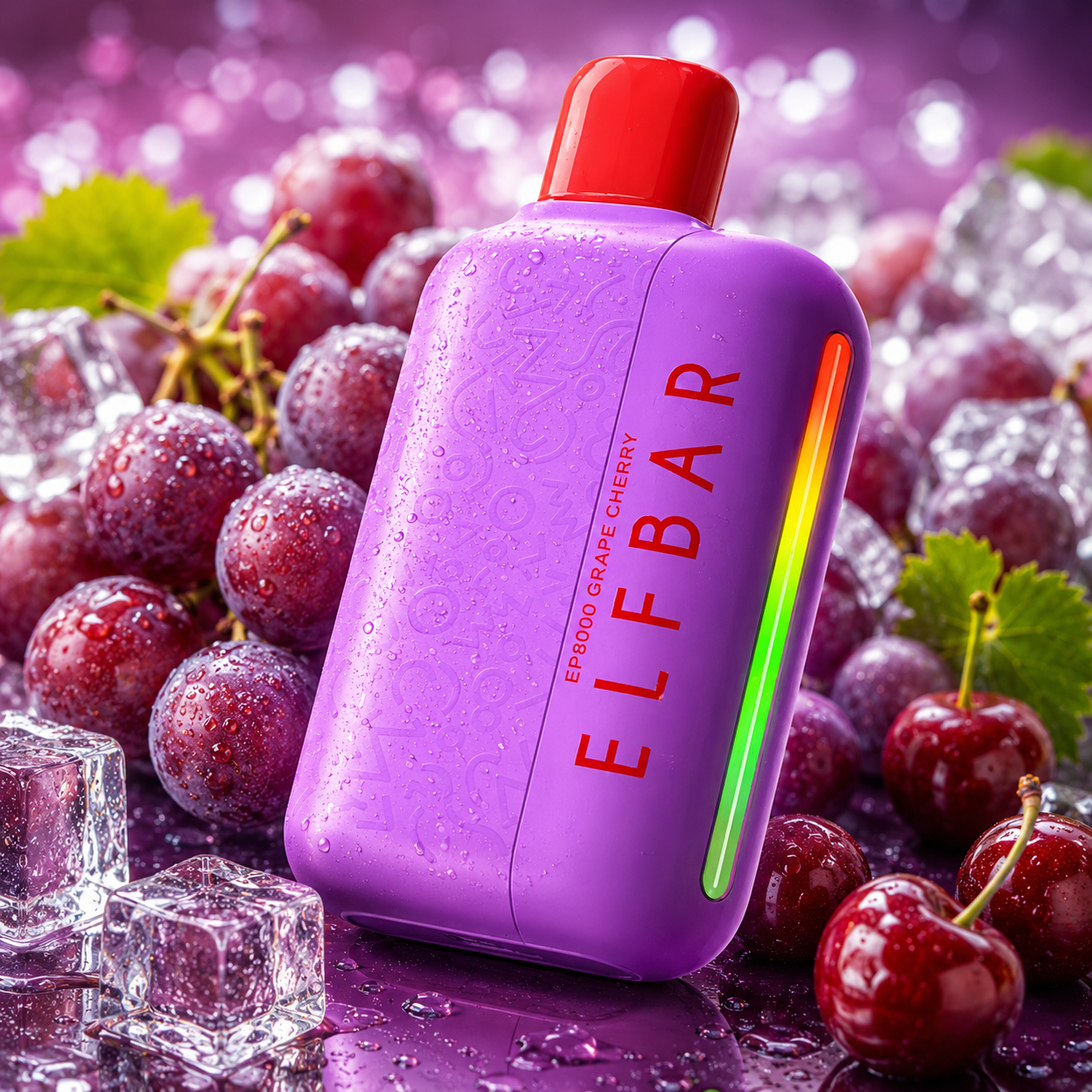 ELFBAR 8000 DISPOSSABLE GRAPE CHERRY