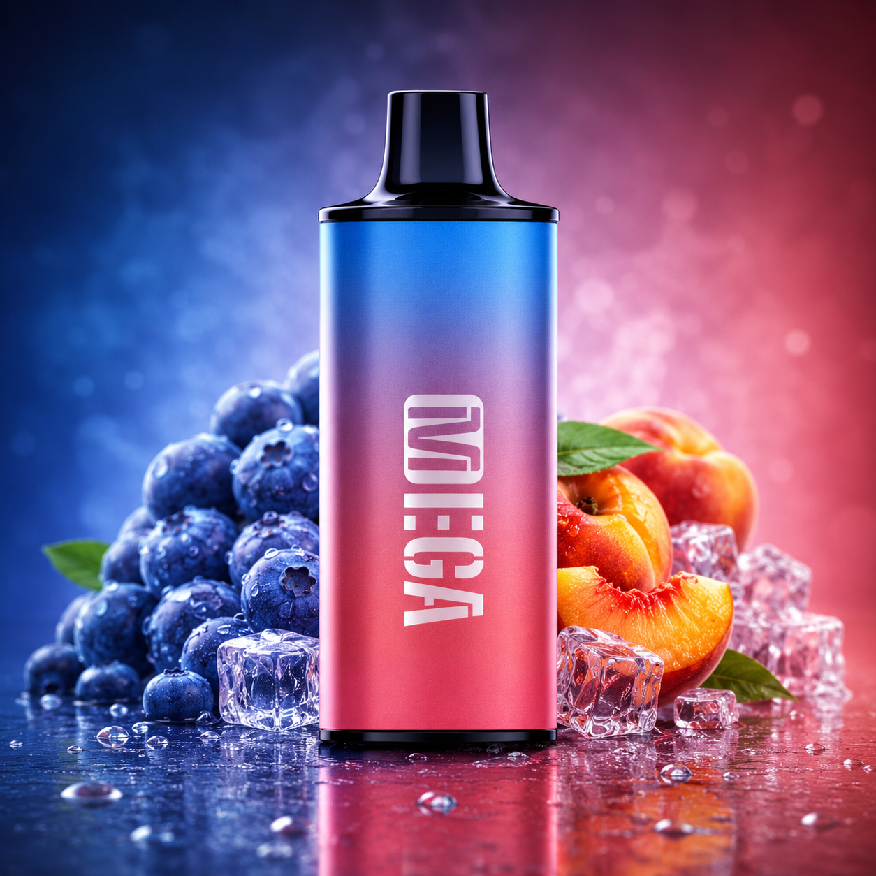 MEGA 7K FLAVOURS PODS - BLUEBERRY PEACH ICE