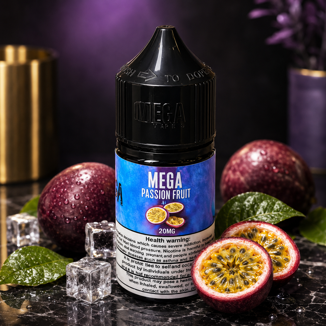 MEGA E-LIQUID - PASSIONFRUIT ICE