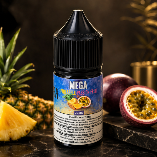 MEGA E-LIQUID - PINEAPPLE PASSIONFRUIT ICE