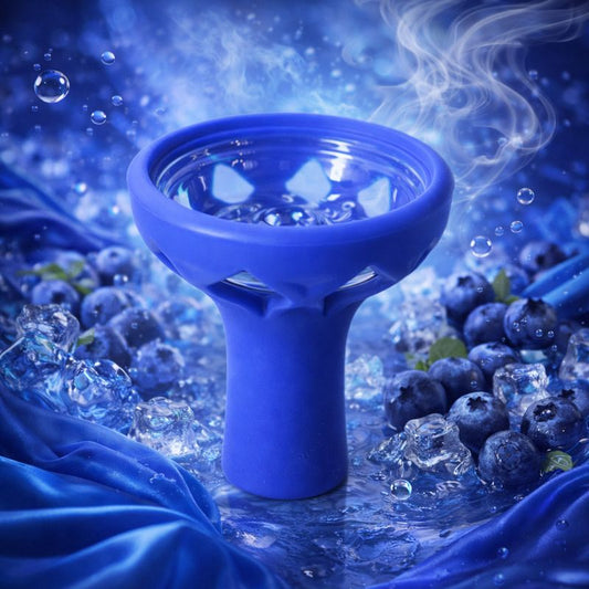 SHISHA HEAD GLASS - BLUE