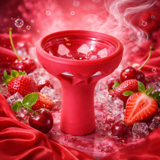 SHISHA HEAD GLASS - RED