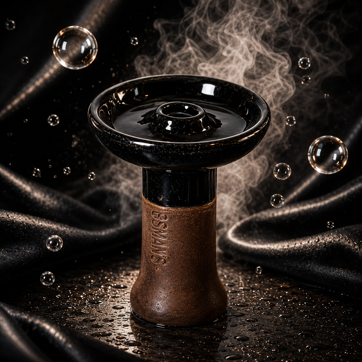 SHISHA HEAD CERAMIC - BLACK MARBLE