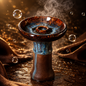 SHISHA HEAD CERAMIC - BLUE MARBLE