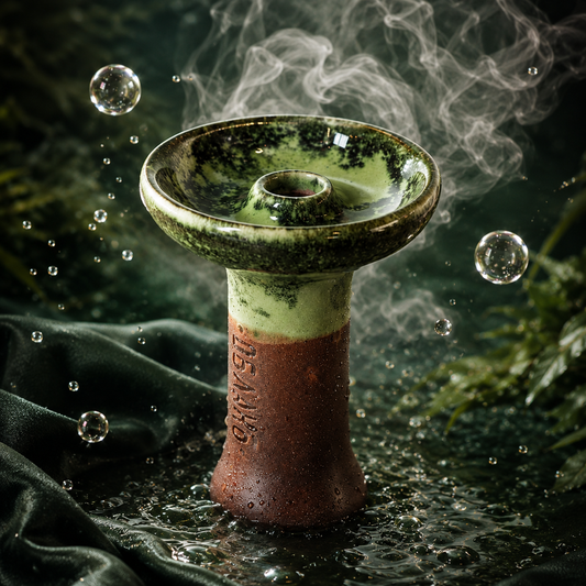 SHISHA HEAD CERAMIC - GREEN MARBLE