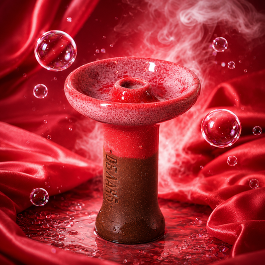SHISHA HEAD CERAMIC - MARBEL RED