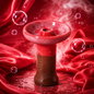 SHISHA HEAD CERAMIC - MARBEL RED