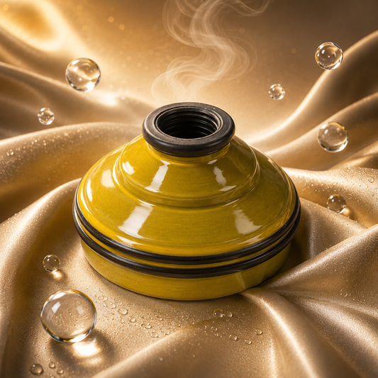 SHISHA HEAD CERAMIC - YELLOW