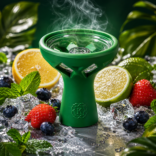 SHISHA HEAD GLASS - GREEN