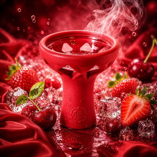 SHISHA HEAD GLASS - RED