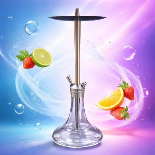 STAINLESS STEEL HOOKAH - SILVER