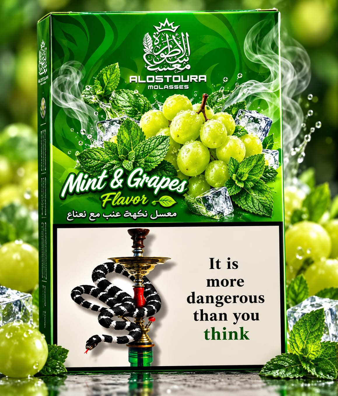 ALOSTOURA MINT & GRAPE  250GM